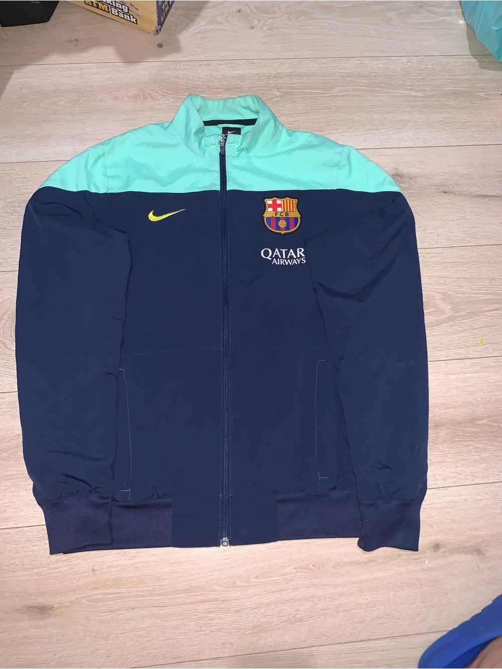Vintage Nike FC Barcelona 2013-14 Squad Track Jacket Size: Small